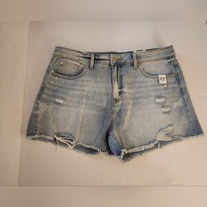 Time and Tru Light Blue Distressed Jean Shorts